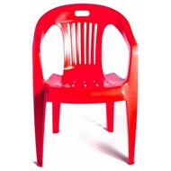 Кресло пластиковое N5 Комфорт-1, цвет: красный