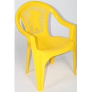 Кресло пластиковое детское 811-160-0055, цвет: желтый