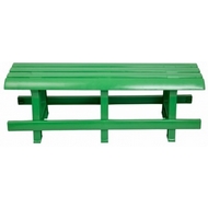 Скамья пластиковая N3, цвет: зеленый