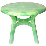 Стол пластиковый круглый Премиум серии Лессир 811-130-0013-Lessir, D 94 см, цвет: весенне-зеленый