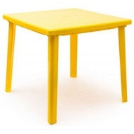 Стол пластиковый квадратный 811-130-0019-kv-pr, цвет: желтый