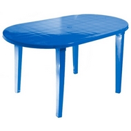 Стол пластиковый овальный 811-130-0021, цвет: синий