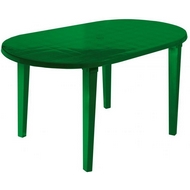 Стол пластиковый овальный 811-130-0021, цвет: темно-зеленый