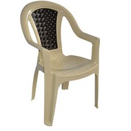 Кресло пластиковое Элен (бежево-коричневый)