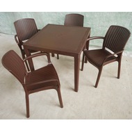 Комплект дачной мебели Невада с декором (стол и 4 стула)