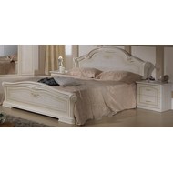 Кровать двуспальная Ирина 160 см (бежевая)