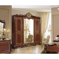 Шкаф с зеркалами Джоконда  (орех, ширина 235 см)