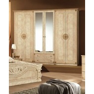 Шкаф с зеркалами Рома  (бежевый, ширина 275 см)