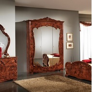Шкаф с зеркалами Тициана  (орех, ширина 156 см)