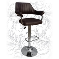 Барный стул 5019 коричневый, с подлокотниками