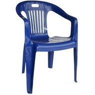 Кресло пластиковое N5 Комфорт-1, цвет: синий