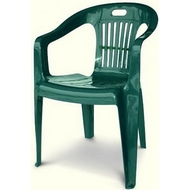Кресло пластиковое N5 Комфорт-1, цвет: темно-зеленый