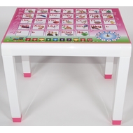 Стол пластиковый детский с деколем 811-160-0057, цвет: розовый