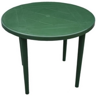 Стол пластиковый круглый 811-130-0022, D 90 см, цвет: болотный