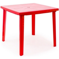 Стол пластиковый квадратный 811-130-0019-kv-pr, цвет: красный