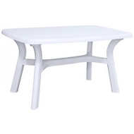 Стол пластиковый прямоугольный Премиум 811-130-0014, цвет: белый