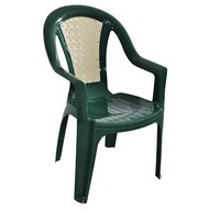 Кресло пластиковое Элен (зелено-бежевый)