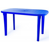Стол садовый пластиковый Новара 1400х800 мм (синий)