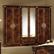 Шкаф с зеркалами Рома  (орех, ширина 275 см)