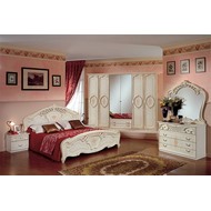 Комплект мебели в спальню Роза (бежевый) (шкаф 275 см)